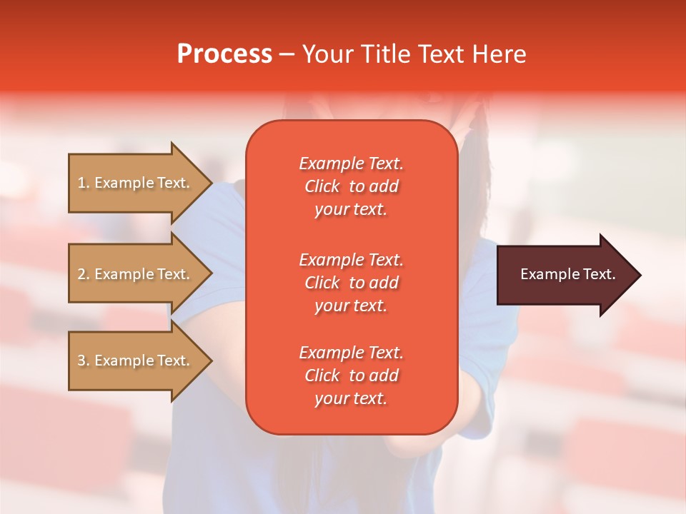 News Woman Surprise PowerPoint Template