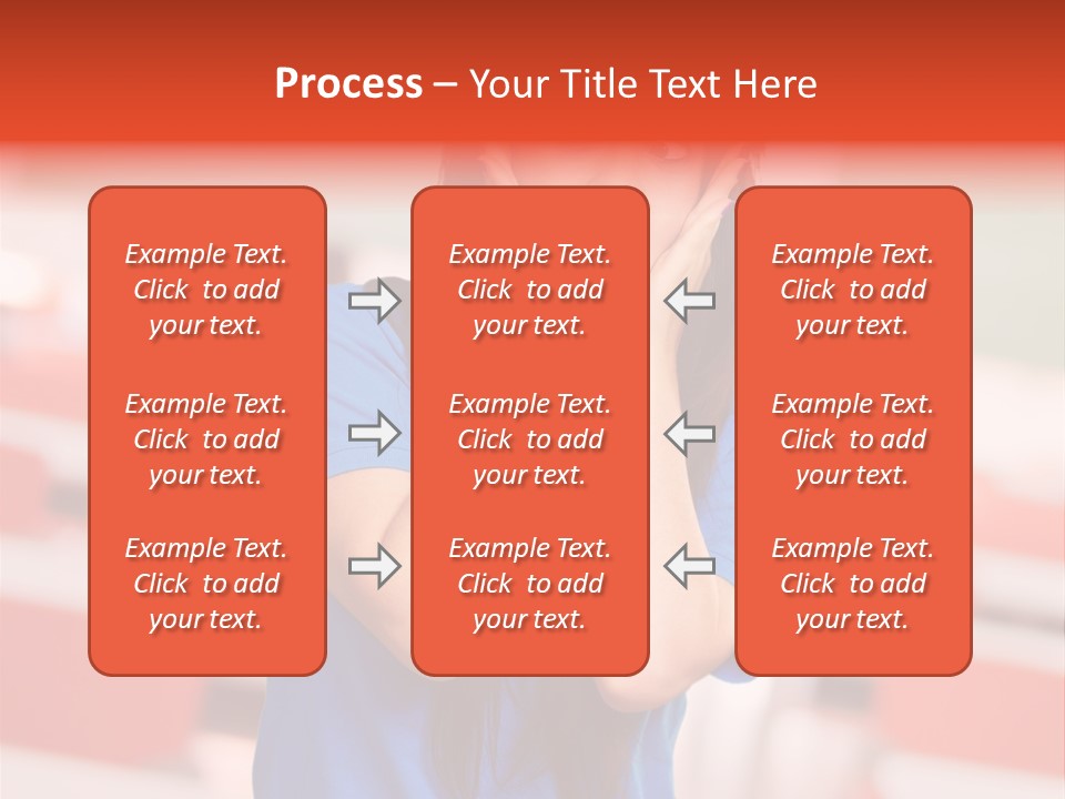 News Woman Surprise PowerPoint Template