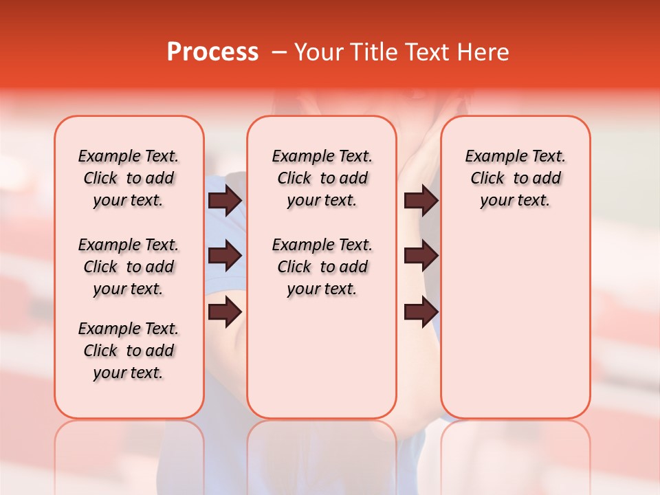 News Woman Surprise PowerPoint Template