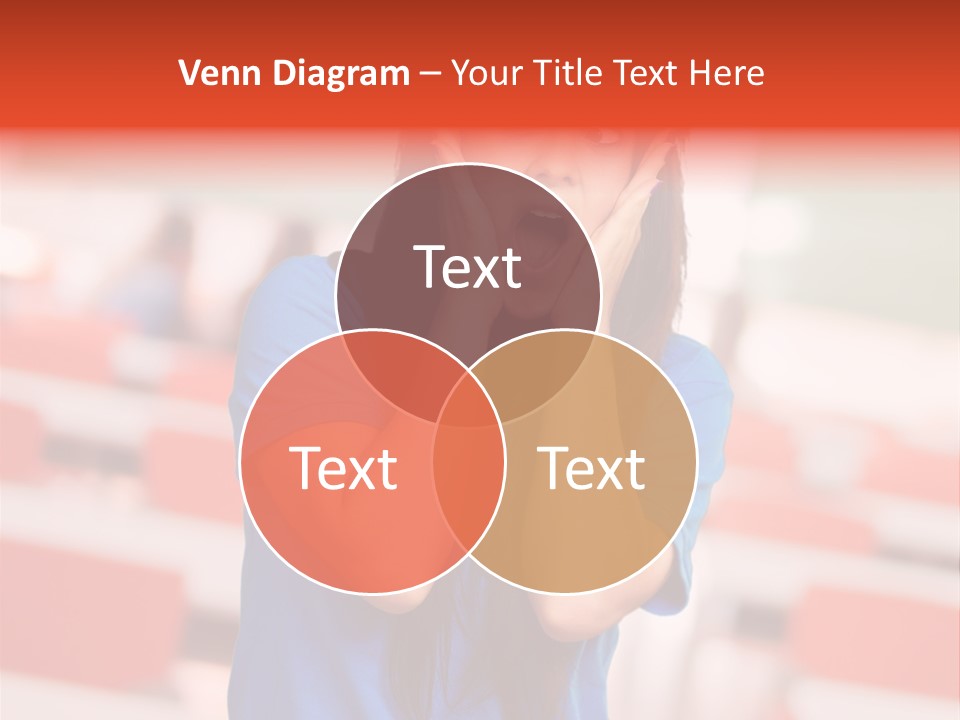 News Woman Surprise PowerPoint Template