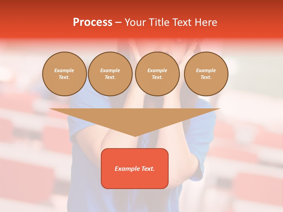 News Woman Surprise PowerPoint Template