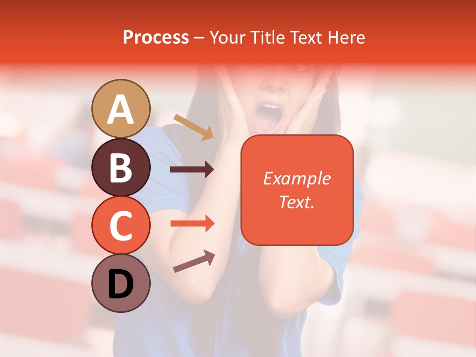 News Woman Surprise PowerPoint Template