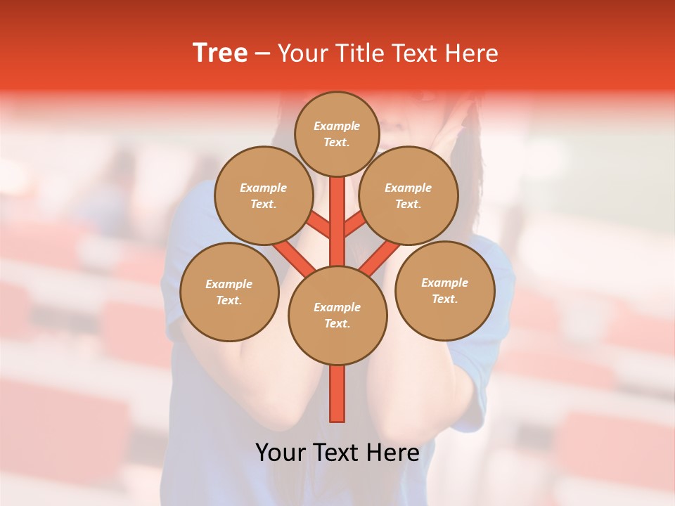 News Woman Surprise PowerPoint Template