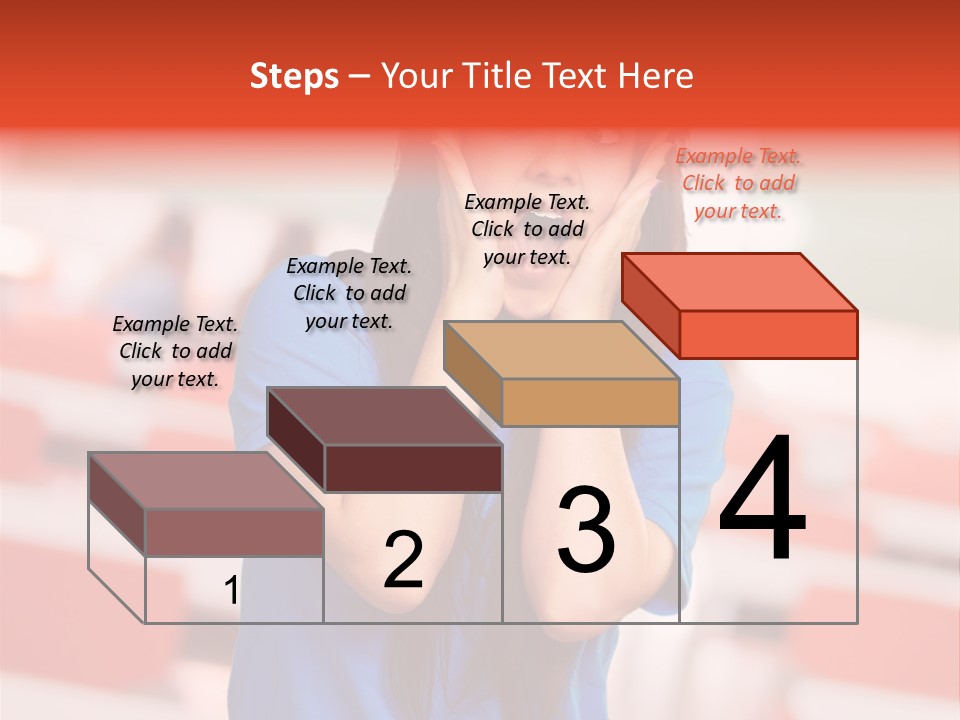 News Woman Surprise PowerPoint Template