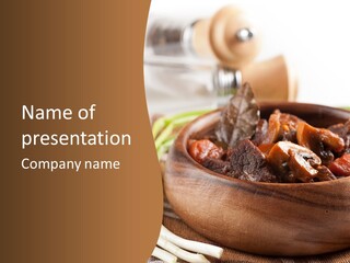 Vegetable Classic Piece PowerPoint Template