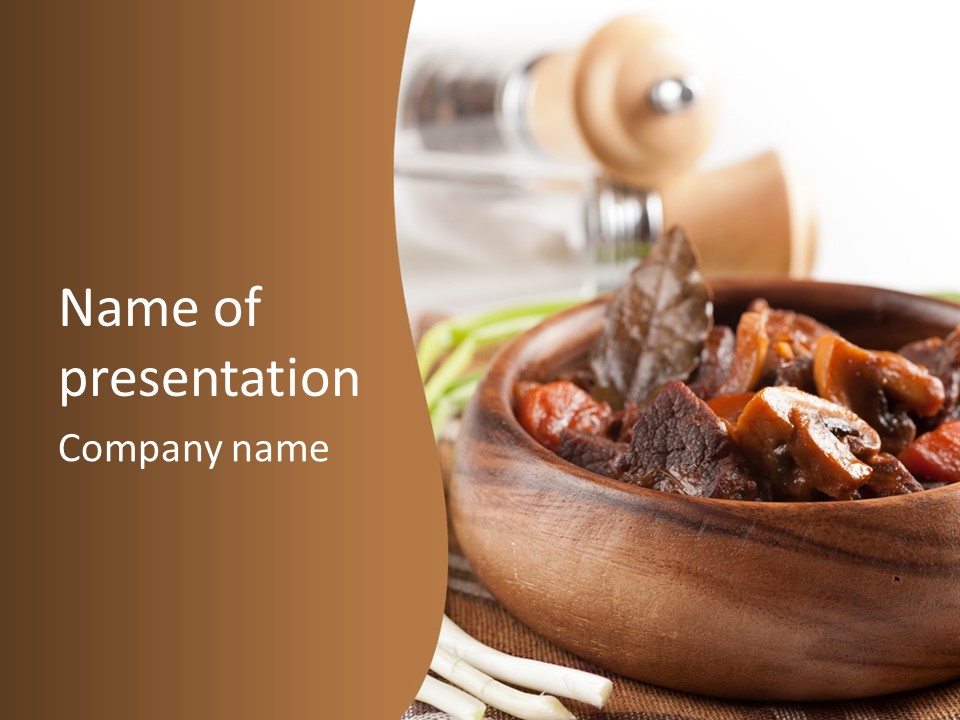 Vegetable Classic Piece PowerPoint Template