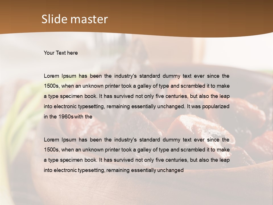 Vegetable Classic Piece PowerPoint Template