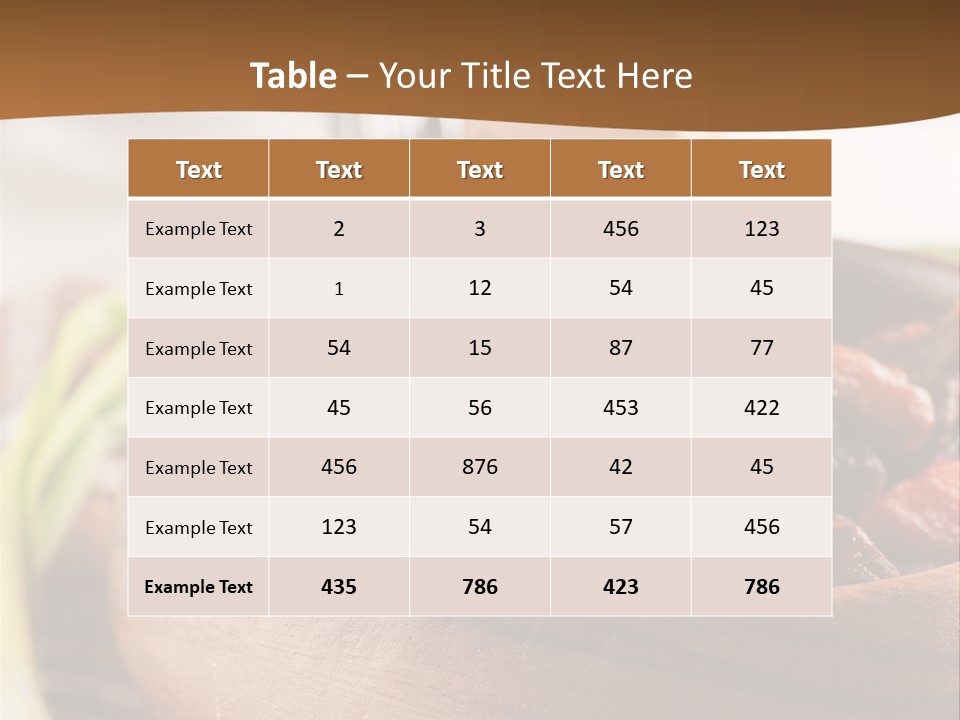 Vegetable Classic Piece PowerPoint Template