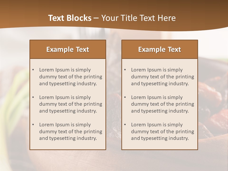 Vegetable Classic Piece PowerPoint Template