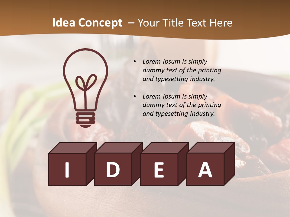 Vegetable Classic Piece PowerPoint Template