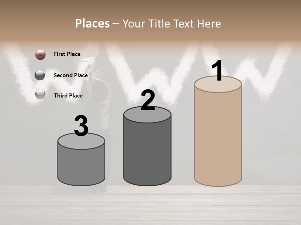 Caucasian Paint Website PowerPoint Template