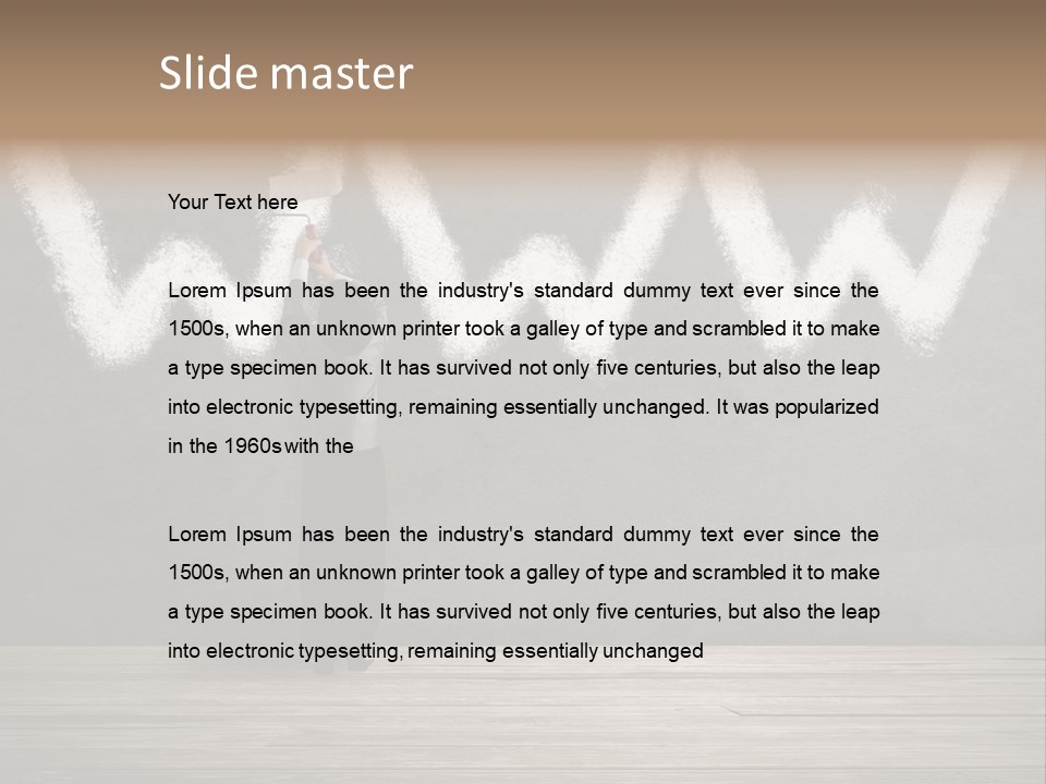 Caucasian Paint Website PowerPoint Template