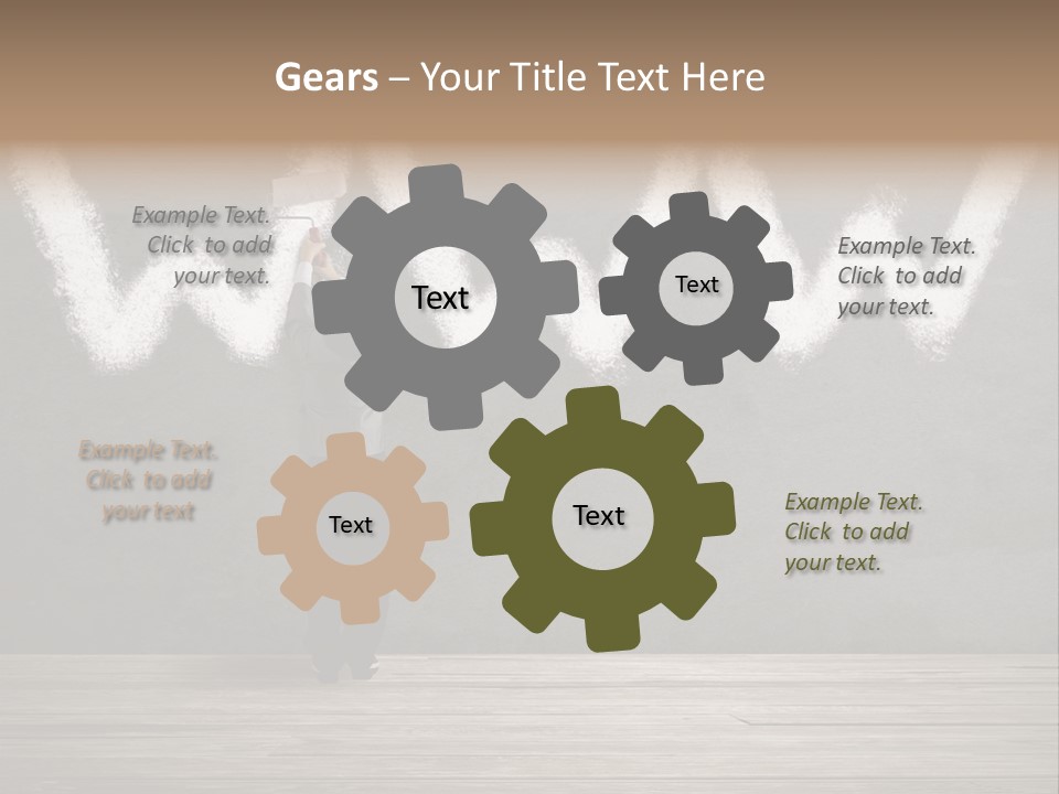 Caucasian Paint Website PowerPoint Template