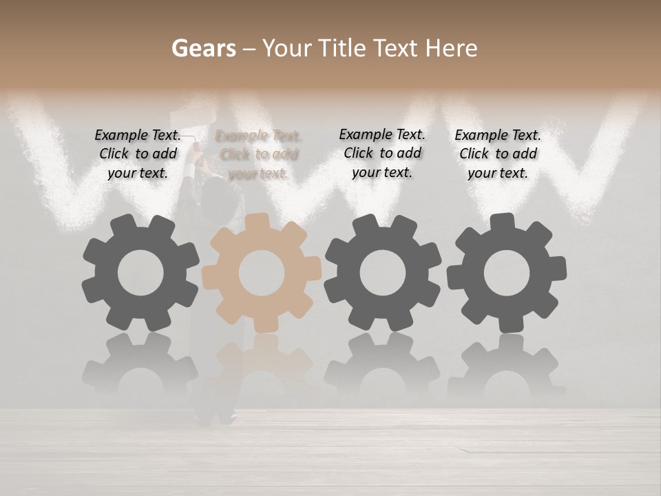 Caucasian Paint Website PowerPoint Template