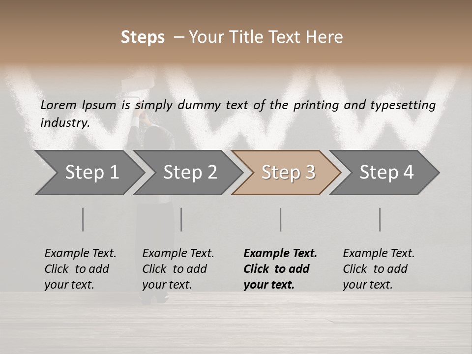 Caucasian Paint Website PowerPoint Template
