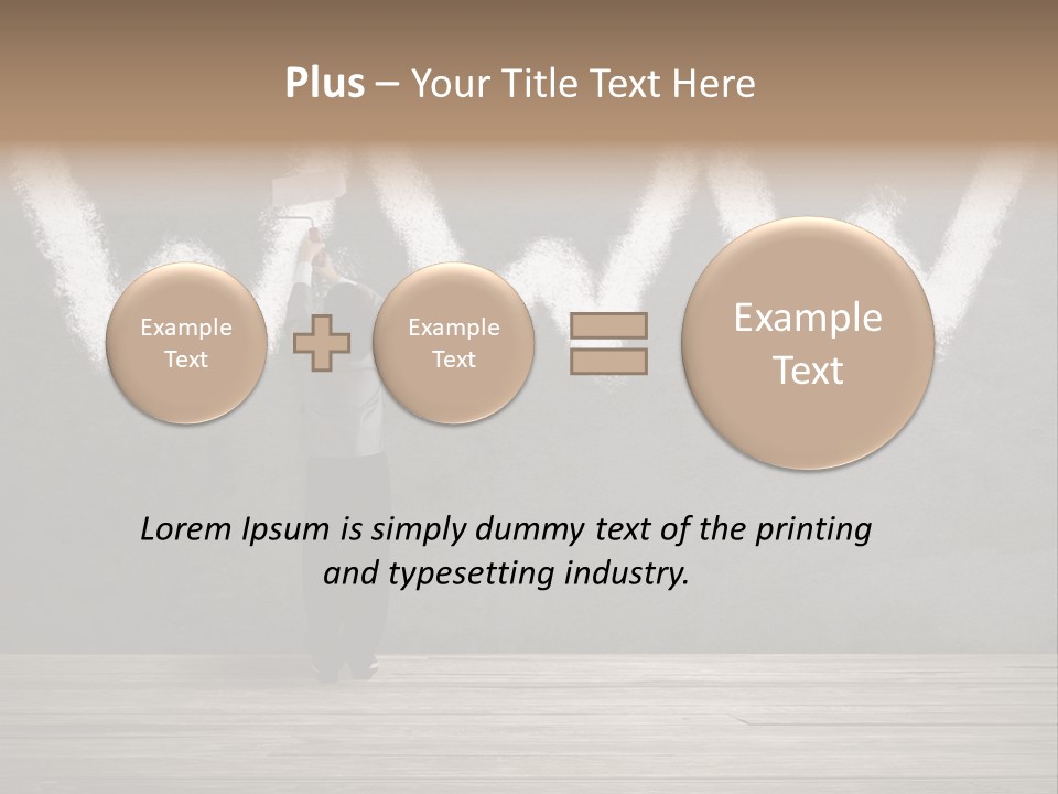 Caucasian Paint Website PowerPoint Template