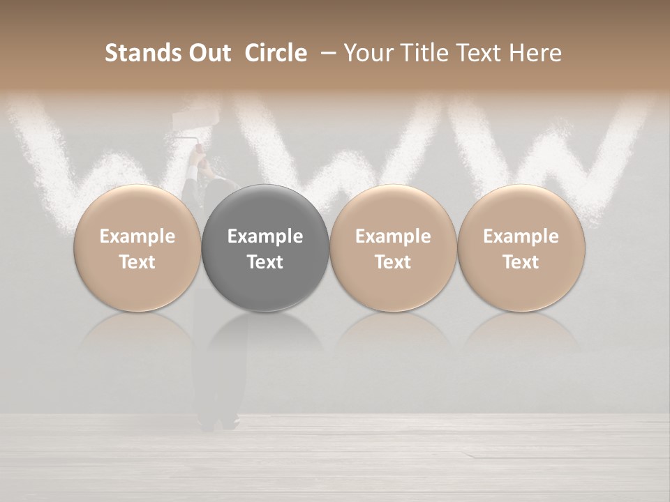 Caucasian Paint Website PowerPoint Template