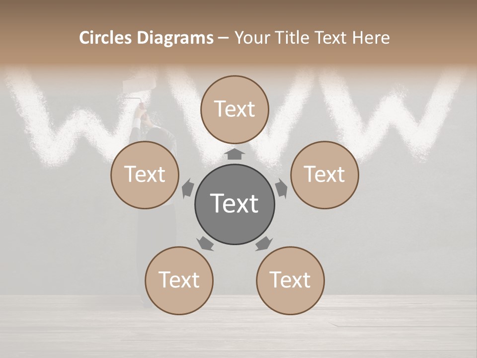 Caucasian Paint Website PowerPoint Template