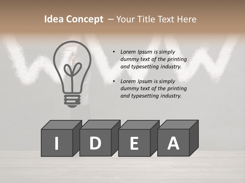 Caucasian Paint Website PowerPoint Template