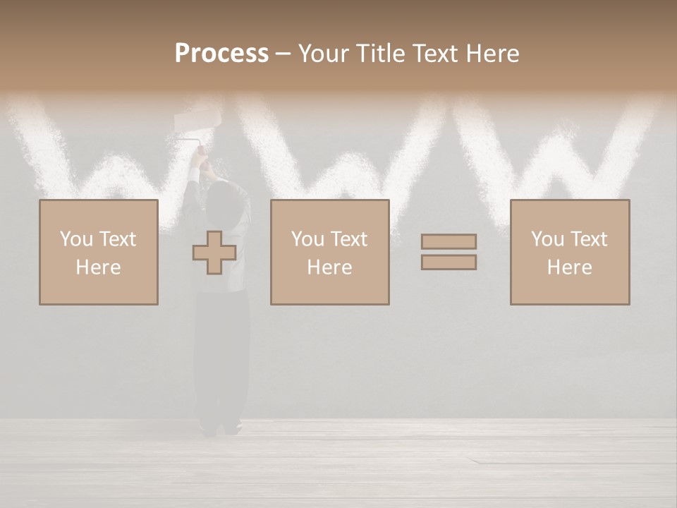 Caucasian Paint Website PowerPoint Template