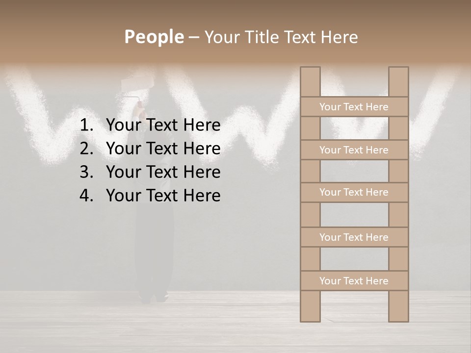 Caucasian Paint Website PowerPoint Template