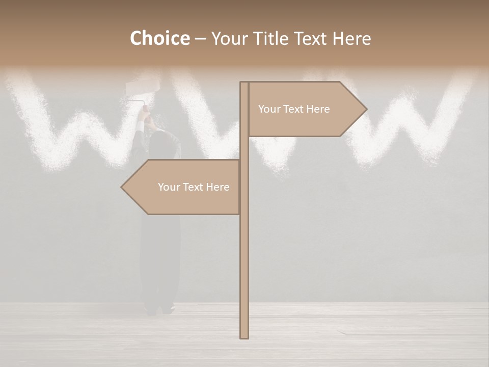 Caucasian Paint Website PowerPoint Template