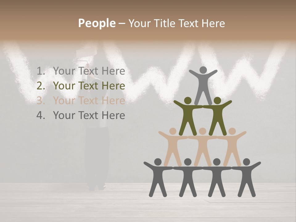 Caucasian Paint Website PowerPoint Template