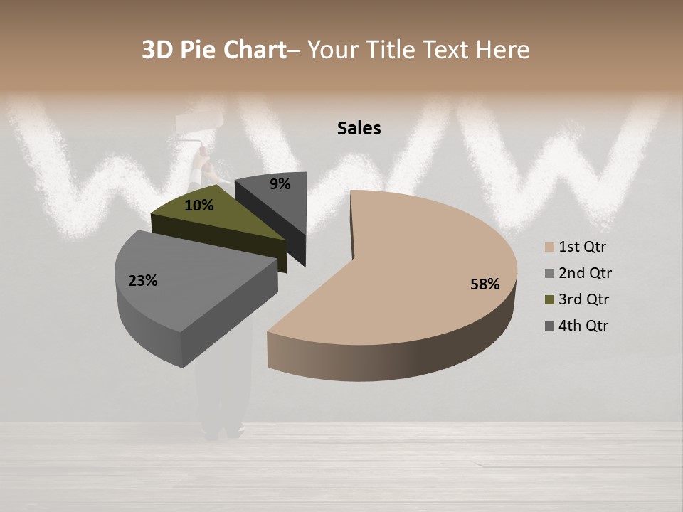 Caucasian Paint Website PowerPoint Template