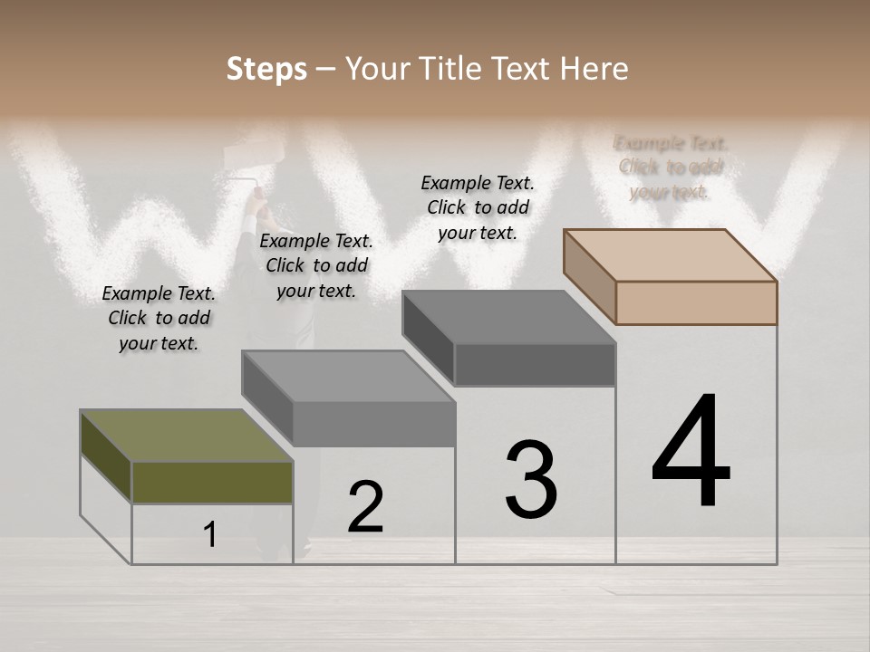 Caucasian Paint Website PowerPoint Template