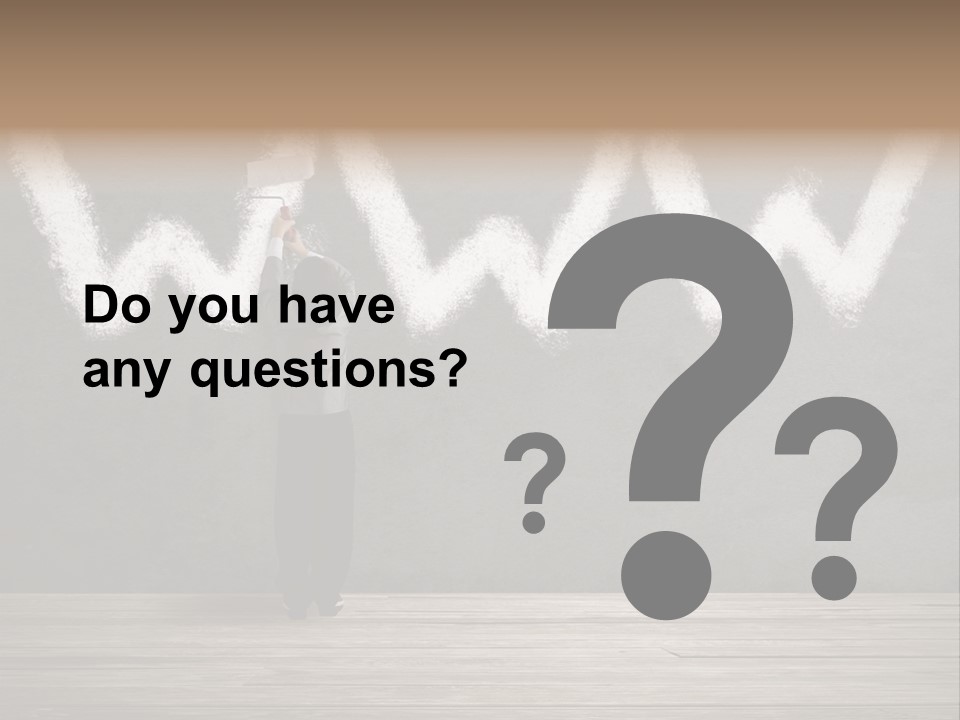 Caucasian Paint Website PowerPoint Template