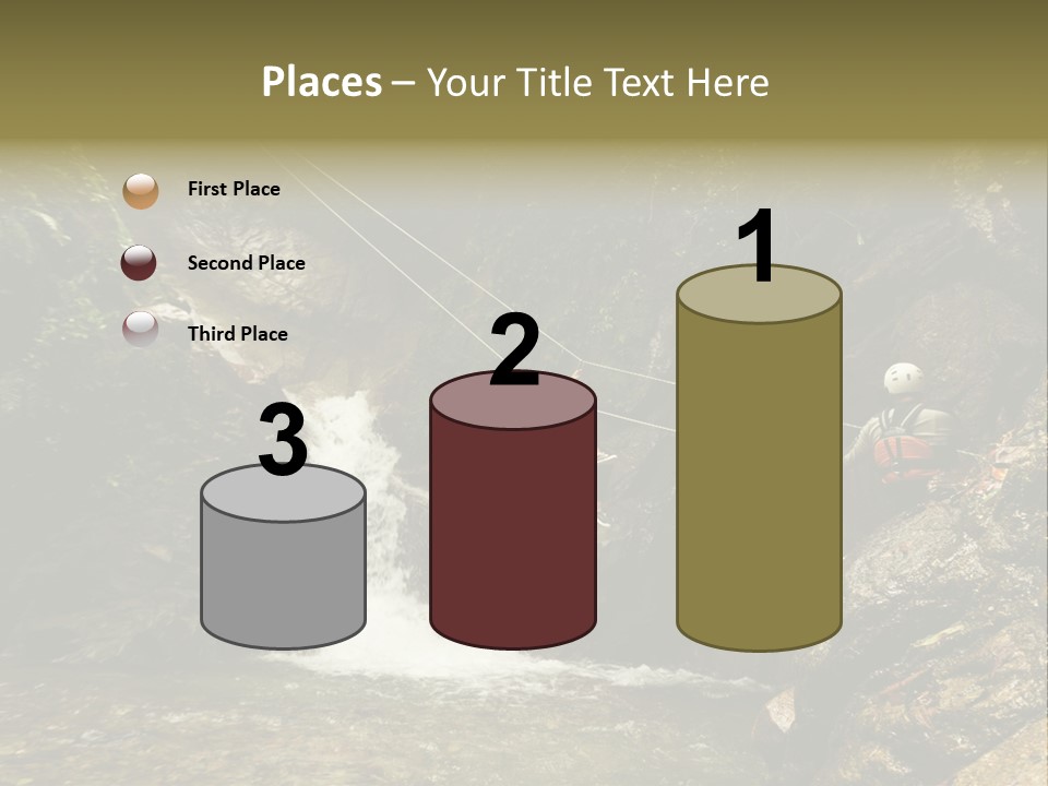 Splash Rock Banos De Agua Santa PowerPoint Template