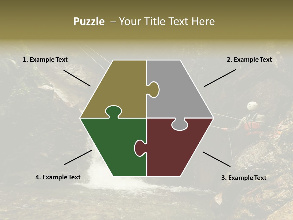 Splash Rock Banos De Agua Santa PowerPoint Template