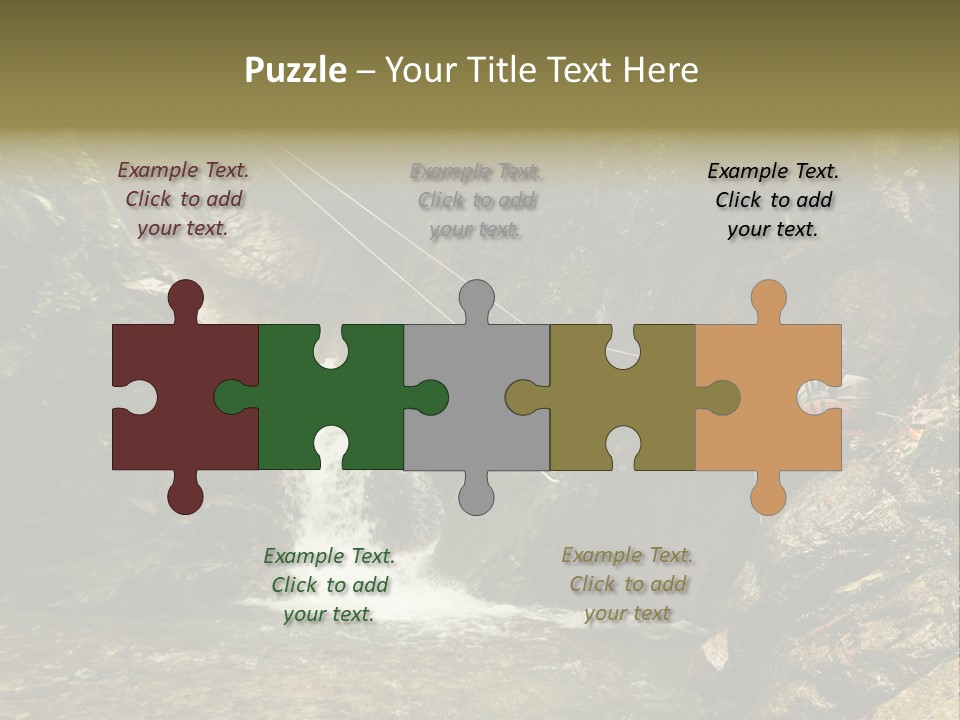 Splash Rock Banos De Agua Santa PowerPoint Template