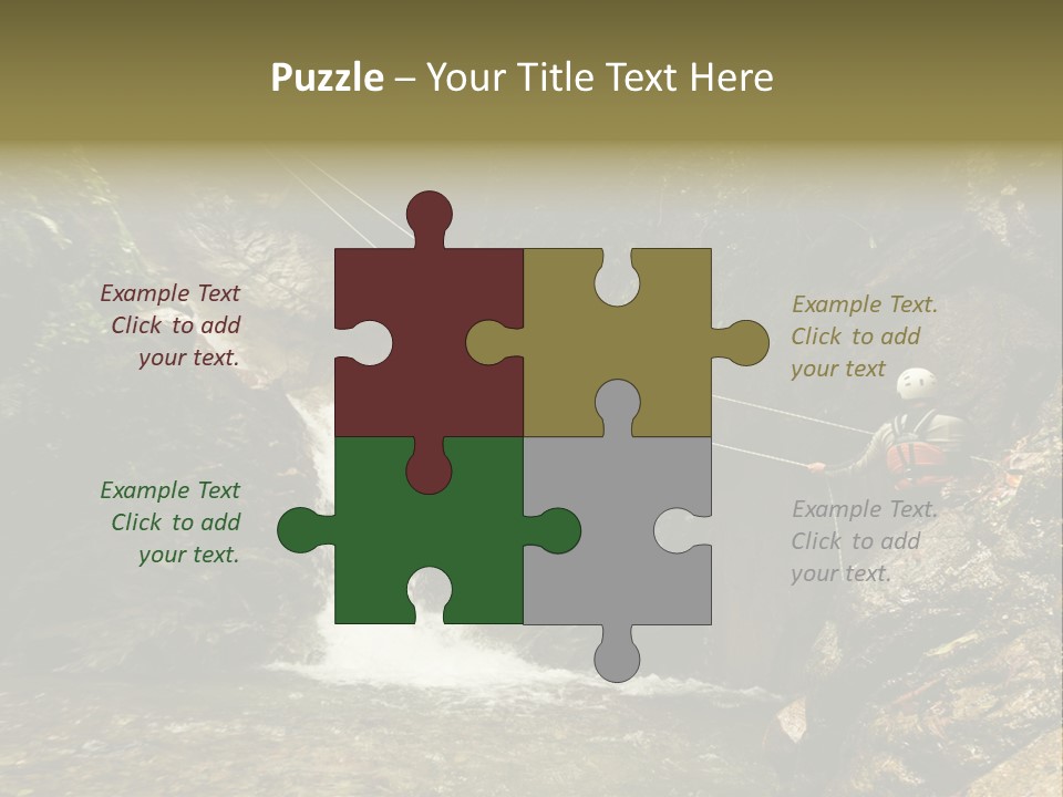 Splash Rock Banos De Agua Santa PowerPoint Template