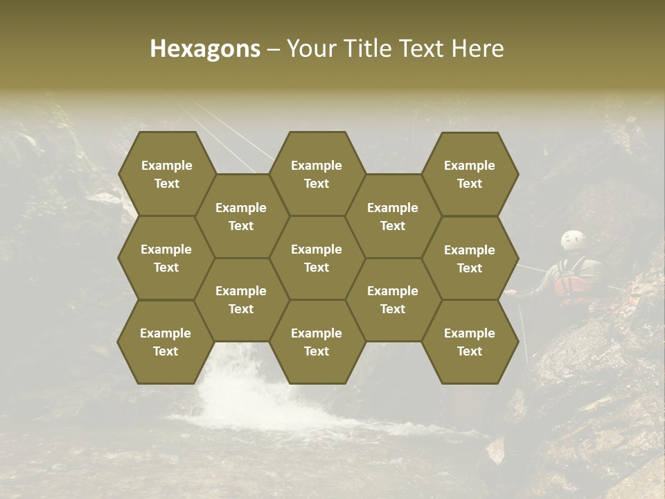 Splash Rock Banos De Agua Santa PowerPoint Template