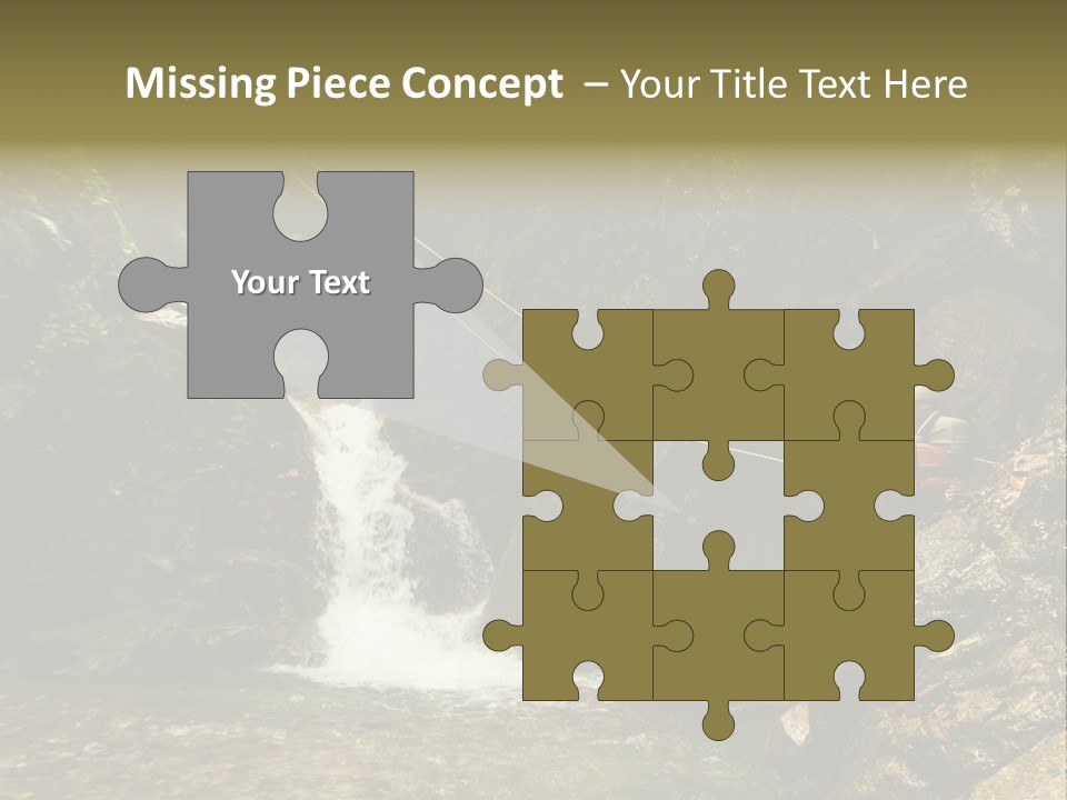 Splash Rock Banos De Agua Santa PowerPoint Template