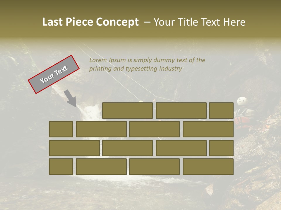 Splash Rock Banos De Agua Santa PowerPoint Template