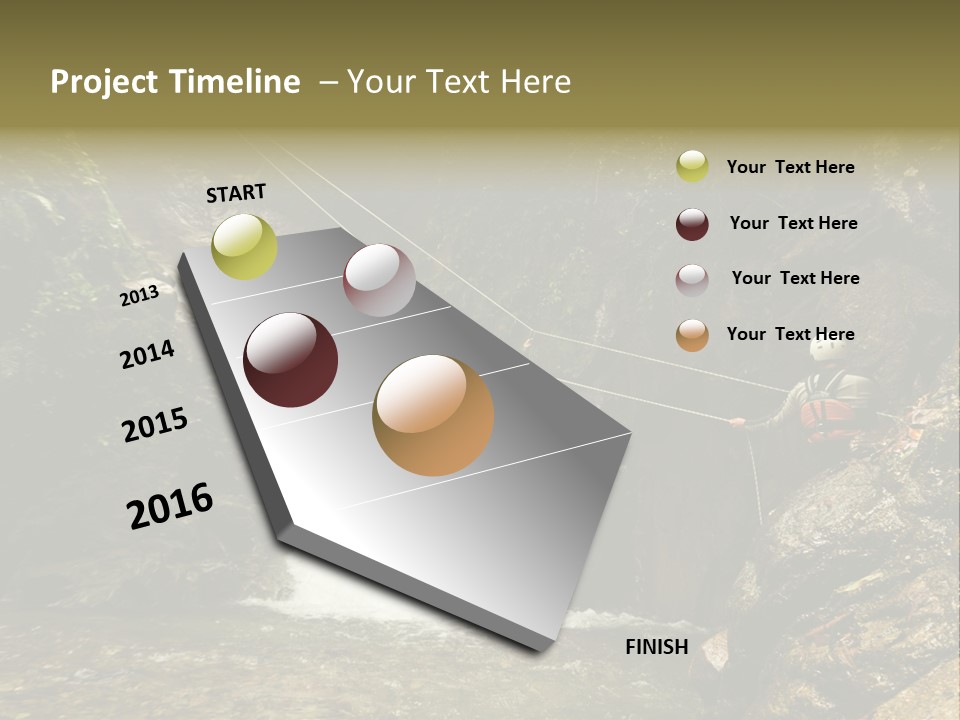Splash Rock Banos De Agua Santa PowerPoint Template