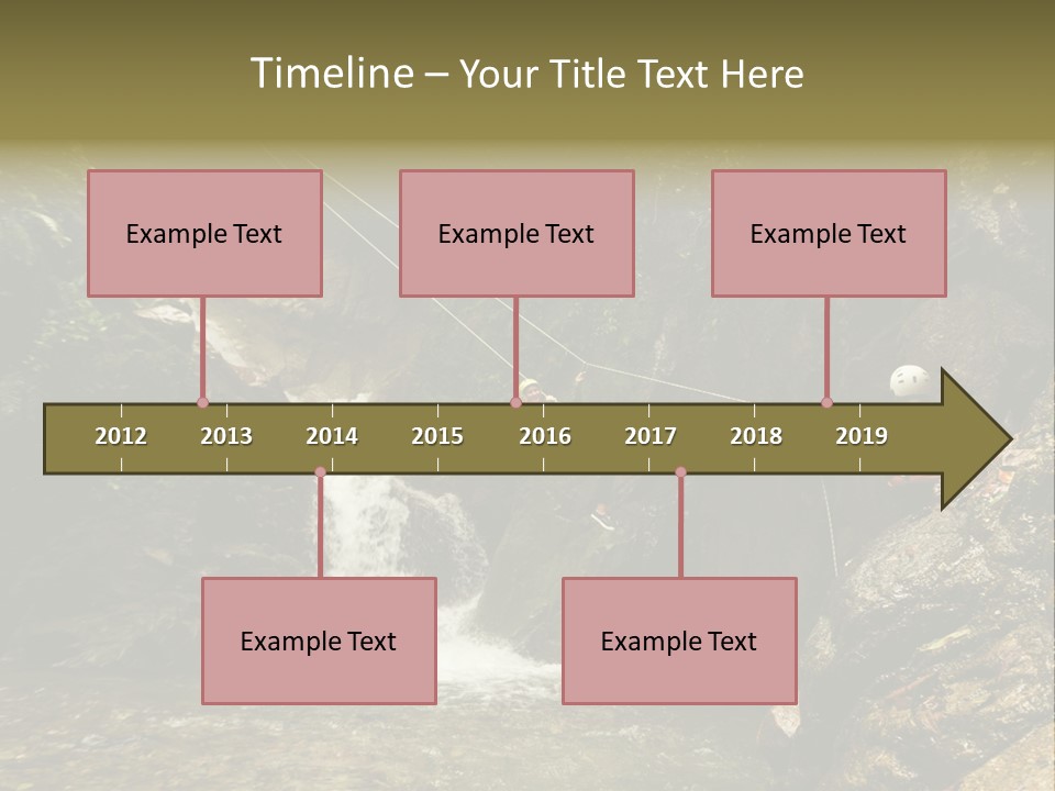 Splash Rock Banos De Agua Santa PowerPoint Template