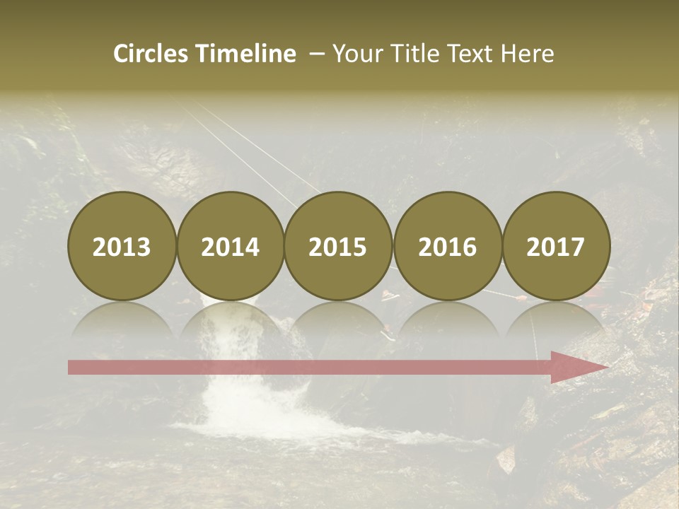 Splash Rock Banos De Agua Santa PowerPoint Template