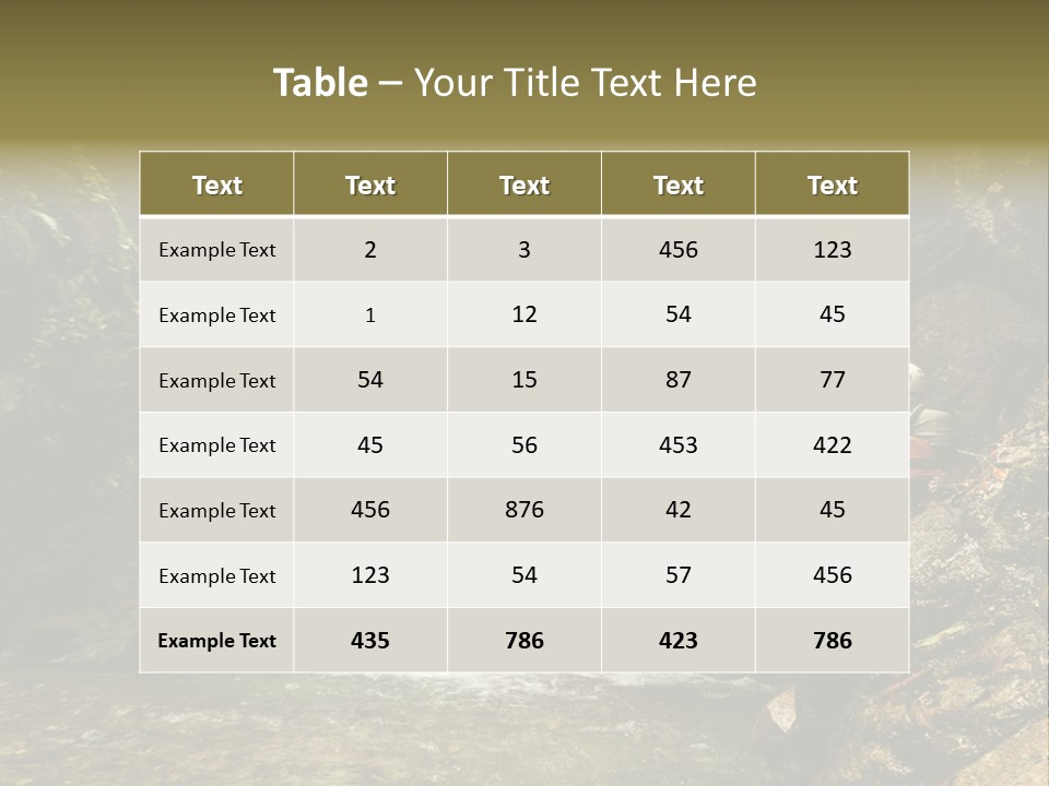 Splash Rock Banos De Agua Santa PowerPoint Template