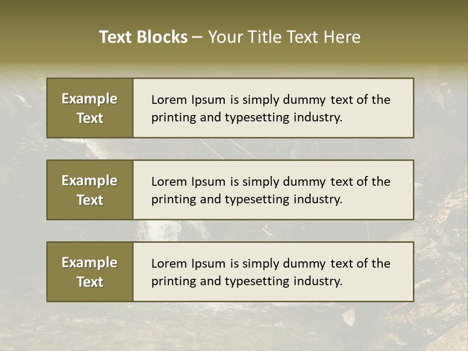 Splash Rock Banos De Agua Santa PowerPoint Template