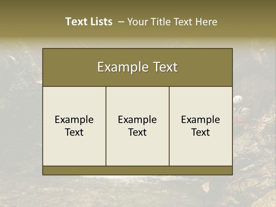 Splash Rock Banos De Agua Santa PowerPoint Template