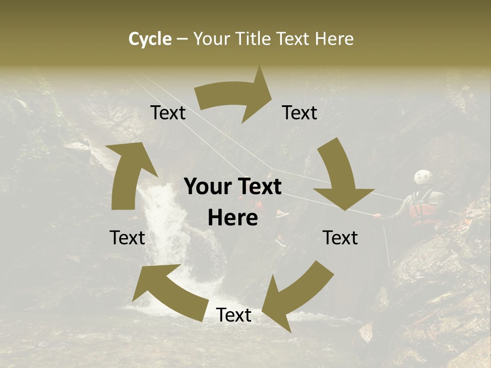 Splash Rock Banos De Agua Santa PowerPoint Template