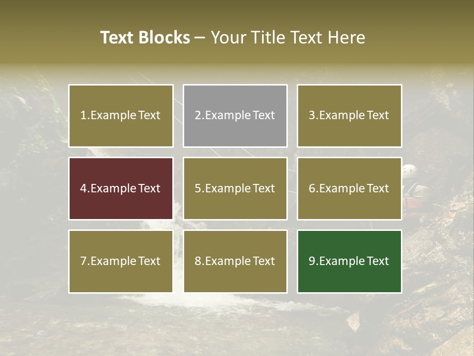 Splash Rock Banos De Agua Santa PowerPoint Template