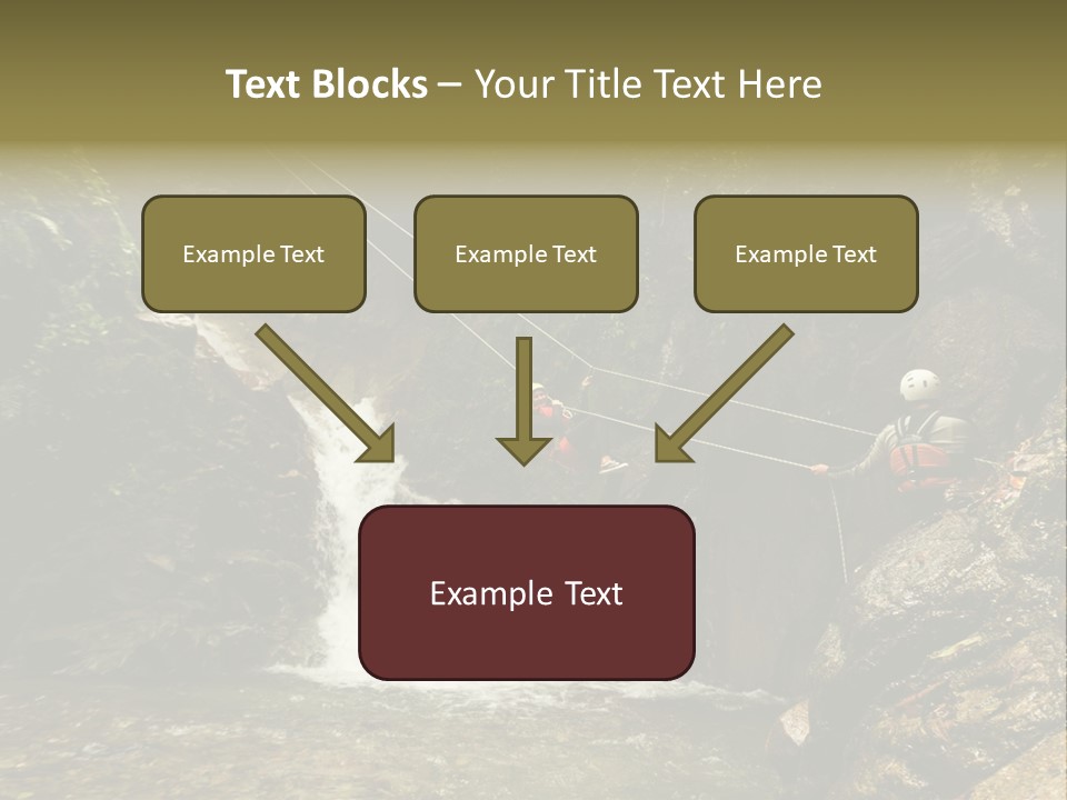 Splash Rock Banos De Agua Santa PowerPoint Template