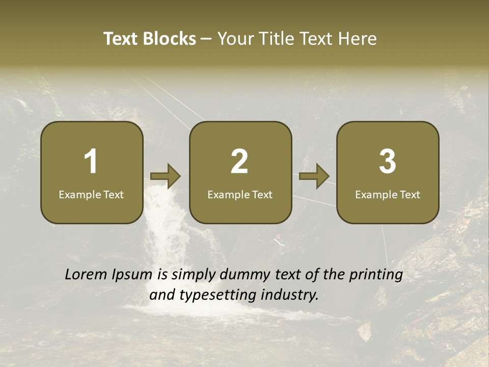 Splash Rock Banos De Agua Santa PowerPoint Template