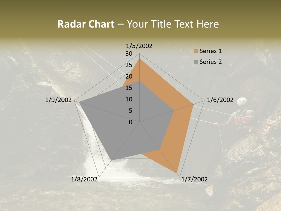 Splash Rock Banos De Agua Santa PowerPoint Template