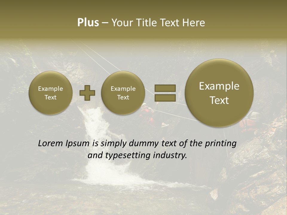 Splash Rock Banos De Agua Santa PowerPoint Template