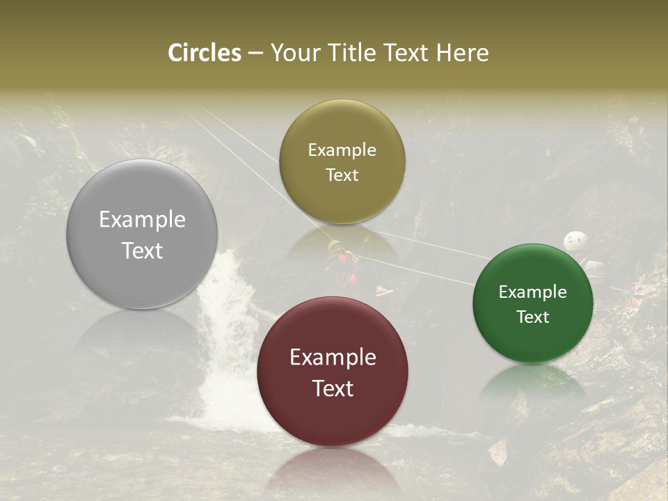 Splash Rock Banos De Agua Santa PowerPoint Template